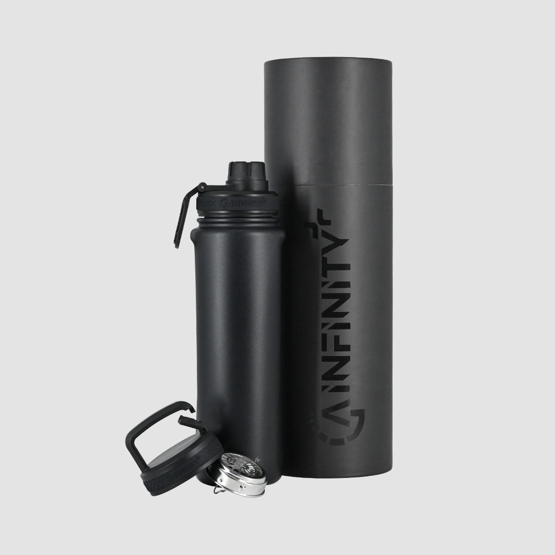 GA Infinity+ Premium Edelstahltrinkflasche 630ml Schwarz